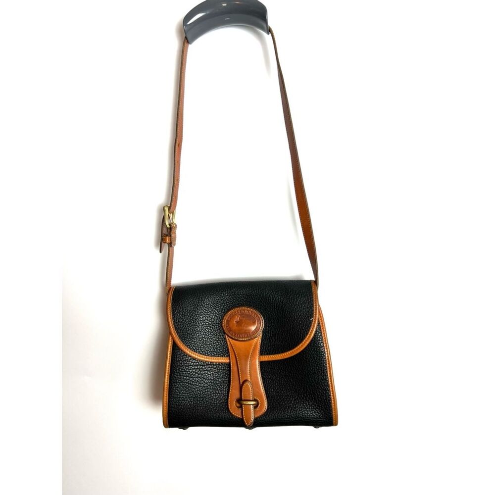 Vintage Dooney and Bourke Essex **Modified Strap** Navy‎ Bag All Weather Leather